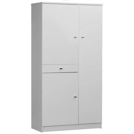 MOBILE BIANCO LACCATO 3 ANTE + 1 CASSETTO CM 77X34X147H 322TL