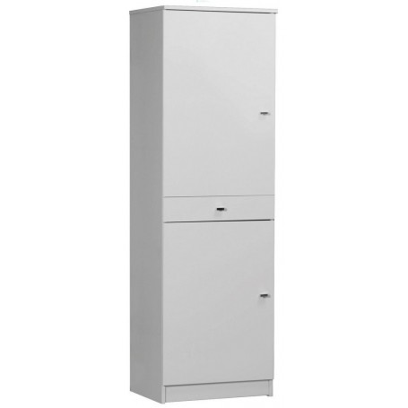 MOBILE BIANCO LACCATO 2 ANTE + 1 CASSETTO CM 46X34X147H 282TL