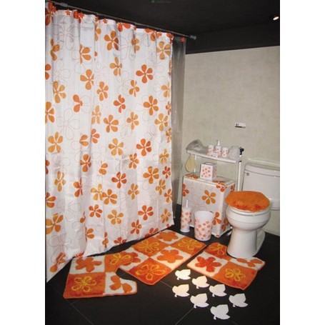 TENDA DOCCIA POLIESTERE 5116 ORANGE CM.240X200