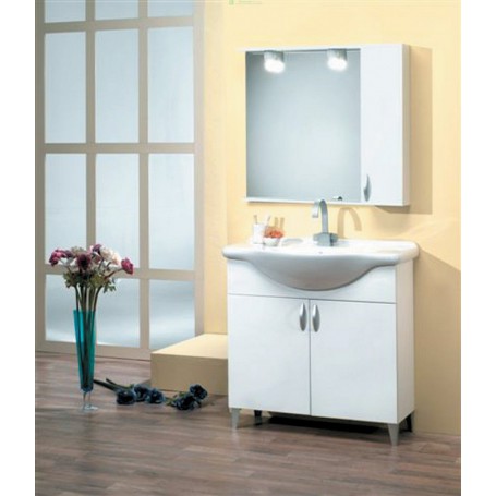 MOBILE BAGNO BIANCO MELINDA CM.85 COMPLETO