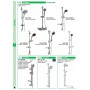 4PZ SALISCENDI CM.60 DIAMETRO 25 CLASSICO CON PORTASAPONE .CR.S758