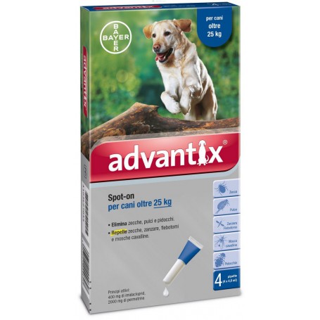 BAYER ADVANTIX SPOT ON CANI KG. 25 E OLTRE