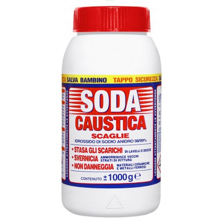 12PZ SODA CAUSTICA A SCAGLIE KG.1