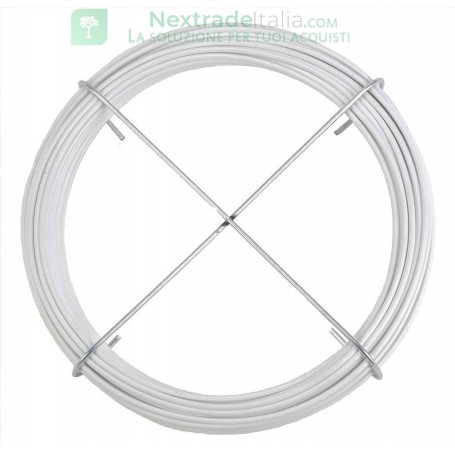 10PZ FILO PLASTIFICATO STENDIBILE MATASSINA DA 20 MT BIANCO