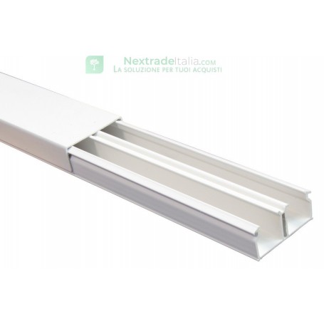MINICANALINA CON COPERCHIO FRONTALE 40X17 2 SC.H.200