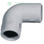 EC CURVA 90¦ PER CONNESSIONE TRA DUE TUBI DELLO STESSO DIAMETRO. ISOLAMENTO IP 40, PER TUBI DI 16MM REVERSIBILE DIAMETRO 25MM (P