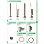 6PZ BL GUARNIZIONI PER RESISTENZA FLANGIATE (PZ.3)