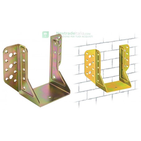 10PZ SUPPORTO ALI ESTERNE IN ACCIAIO TROPICALIZZATO ART.784 MM. 61X100