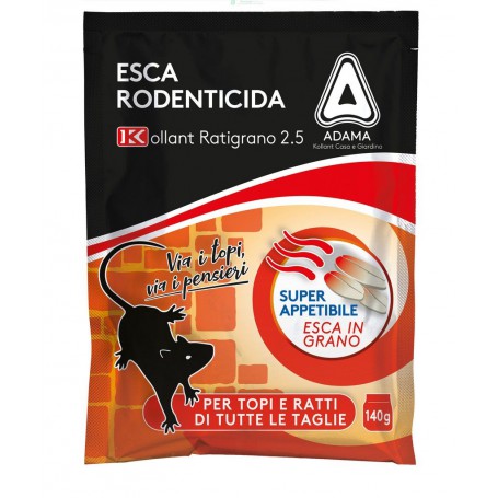 42PZ ESCA TOPICIDA FRESCA PRONTA ALL'USO "RATIGRANO 2.5" GR140