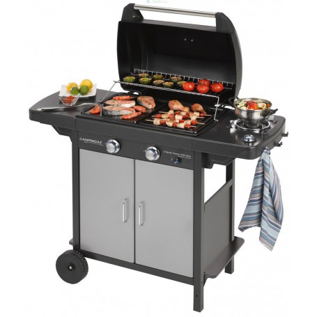 BARBECUE A GAS "2 SERIES CLASSIC" EXS VARIO TRE BRUCIATORI IN ACCIAIO + LAT