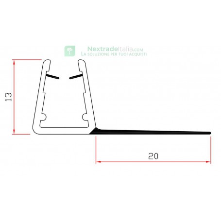 10PZ GUARNIZIONE X BOX DOCCIA MT.2 MOD.404/20