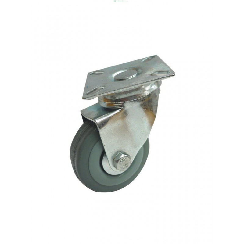 Confezione Da 4 Unità Di Ruote Girevoli Doppie Di Design Industriale In Poliuretano E Pvc Con Freno Trasparente Da 50 Mm M12 86268451 - Foto 10