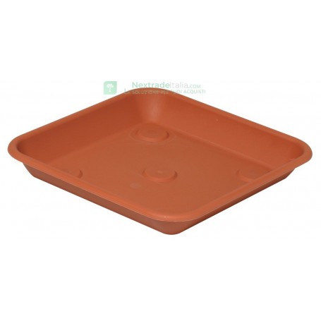 SOTTOVASO OMNIA IN PLASTICA PER FIORI E PIANTINE 30X30 PER VASO FESTO 35X35