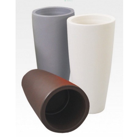 VASO HOME TONDO DIAMETRO CM.33 ALTEZZA 70CM COLORE BIANCO GHIACCIO