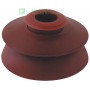 200PZ GUARNIZIONE EPDM AD OMBRELLO CON RONDELLE IN ACCIAIO,COLORE ROSSO TEGOLA,FORO 6,3 MM,DIAMETRO 25 MM