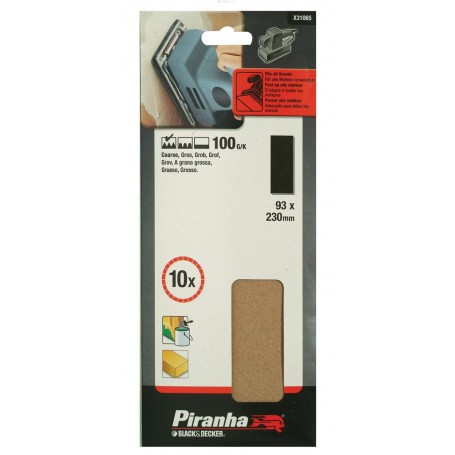 PIRANHA X31065 10 FOGLI 93X230 GR.100