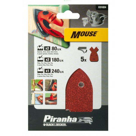 PIRANHA X31024 5 FOGLI X MOUSE GRANE ASSORTITO