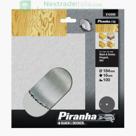 PIRANHA X10205 LAMA CIRCOLARE CROMATA MM.184