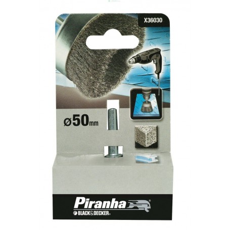 PIRANHA X36030 SPAZZOLA ACCIAIO A TAZZA DIAMETRO 50