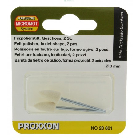 PROXXON 28801 "FIG.19"FELTRI CONICI (2 PZ)