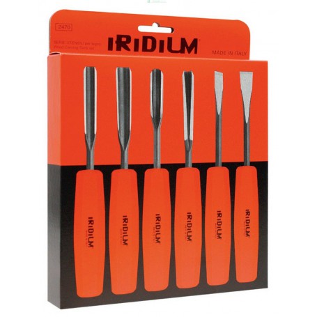 SET 6 SGORBIE PER LEGNO IRIDIUM