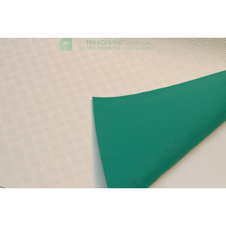 20MT MOLLETTONE H.CM.138 BIANCO/VERDE