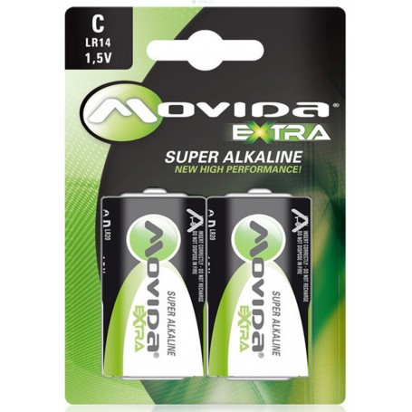 10PZ MOVIDA BATTERIA ALCALINA 1/2 TORCIA MBC2 PZ.2