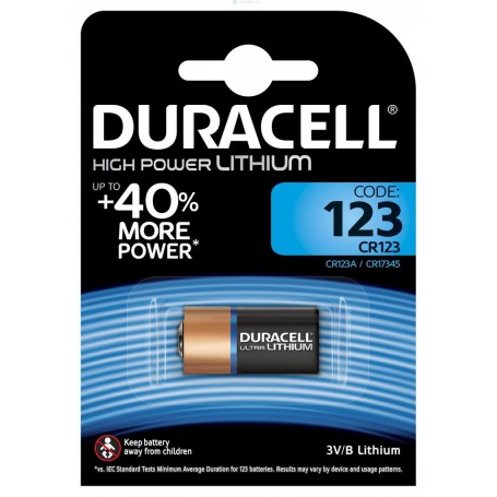 10PZ DURACELL BATTERIA LITIO DL123