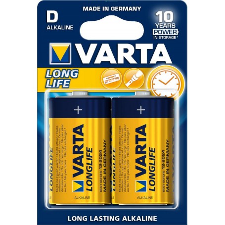 10PZ VARTA LONGLIFE ALCALINE TORCIA BL.2 PZ