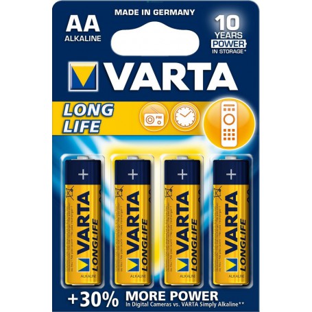 20PZ VARTA LONGLIFE ALCALINE STILO BL.4 PZ