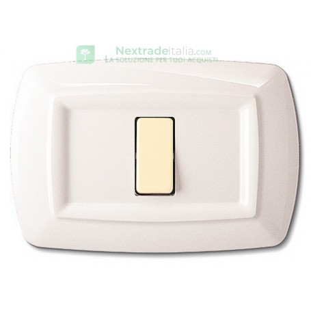 10PZ TONDO' PLACCA MOD.MAGIC TERMOPLASTICA A 1POSTO COLOR.BIANCA