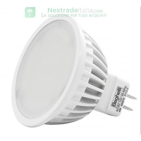 10PZ BEGHELLI LED 56033 MR16-12V-W4,0 CALDA