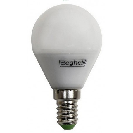 10PZ *BEGHELLI LED 56073 SFERA E14W4,0 FREDDA OPACA