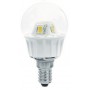 10PZ BEGHELLI LED 56070 SFERA E14W5,0 CALDA TRASPARENTE 