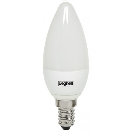 10PZ BEGHELLI LED 56015 OLIVA E14W4,0 CALDA OPALE