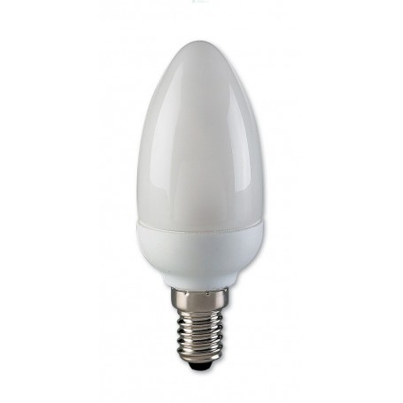 10PZ LEUCI LAMPADINA A RISPARMIO ENERGETICO OLIVA 7W E14 FREDDA 865