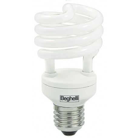 10PZ BEGHELLI LAMPADA RISPARMIA 50822 T2 SPIRAL E27W20FRE