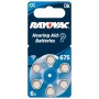 10PZ VARTA RAYOVAC BATTERIA ACUSTICA 675 BL.6PZ.