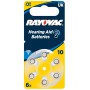 10PZ VARTA RAYOVAC BATTERIA ACUSTICA 10 BL.6PZ.