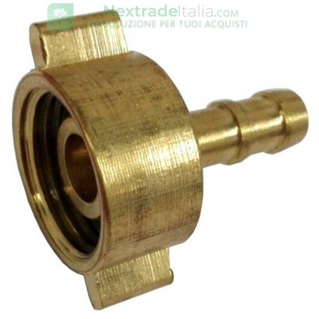 10PZ GIRELLO C/PORTAGOMMA OTTONE 1/2 X 8 MM.*