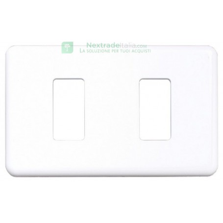 2PZ COPRINTERRUTTORE PLASTICA MINUMET MIS.B BIANCO**