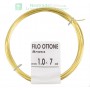 20PZ FILO OTTONE DIAMETRO 1 MM LUNG HEZZA 7 MT MATASSINA 50 G