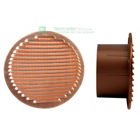 GRIGLIA AERAZIONE COLOR RAME DIAMETRO 150 BOCC.PLAST