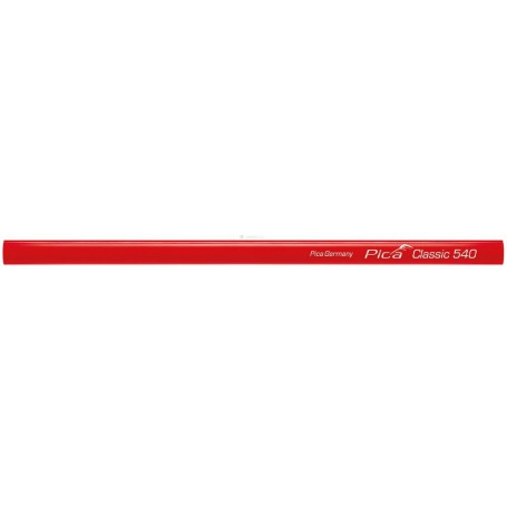 10PZ MATITA PER FALEGNAMI LYRA LUNGHEZZA CM.24 COLORE ROSSO