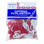 PL CATENA PLASTICA BIANCO/ROSSO GR.8 ML.5