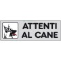 10PZ ETICHETTE ADESIVE 150X50 "ATTENTI AL CANE"