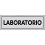 10PZ ETICHETTE ADESIVE "LABORATORIO"DIMENSIONI CM 15X5