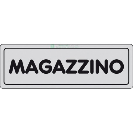 10PZ ETICHETTE ADESIVE "MAGAZZINO" DIMENSIONI CM 15X5