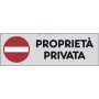 10PZ ETICHETTE ADESIVE 150X50 "PROPRIETA' PRIVATA"