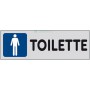 10PZ ETICHETTE ADESIVE 150X50 "TOILETTE (M)"